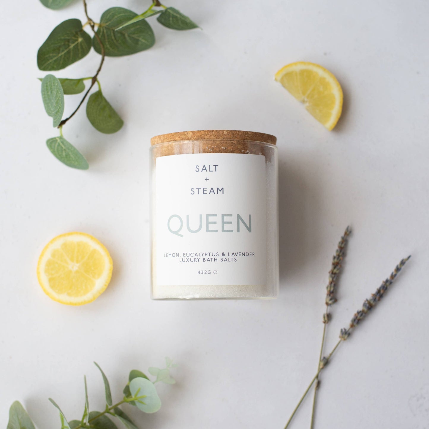 Queen - Lemon, Eucalyptus & Lavender Bath Salts 80g
