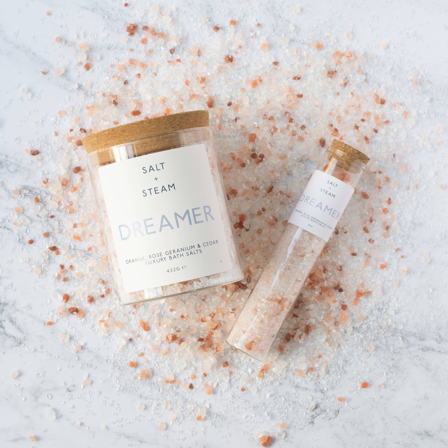 Dreamer - Rose Geranium & Cedar Bath Salts 432g