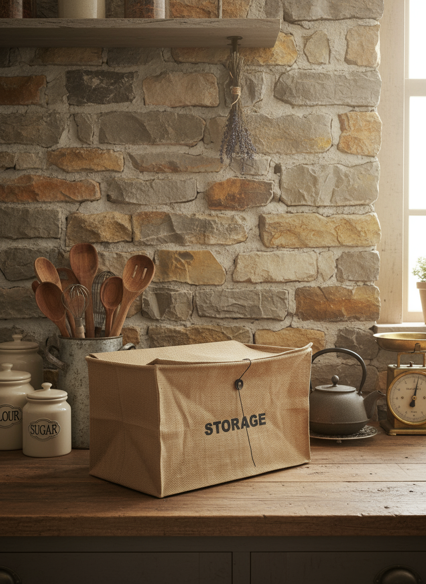 Jute Storage Container