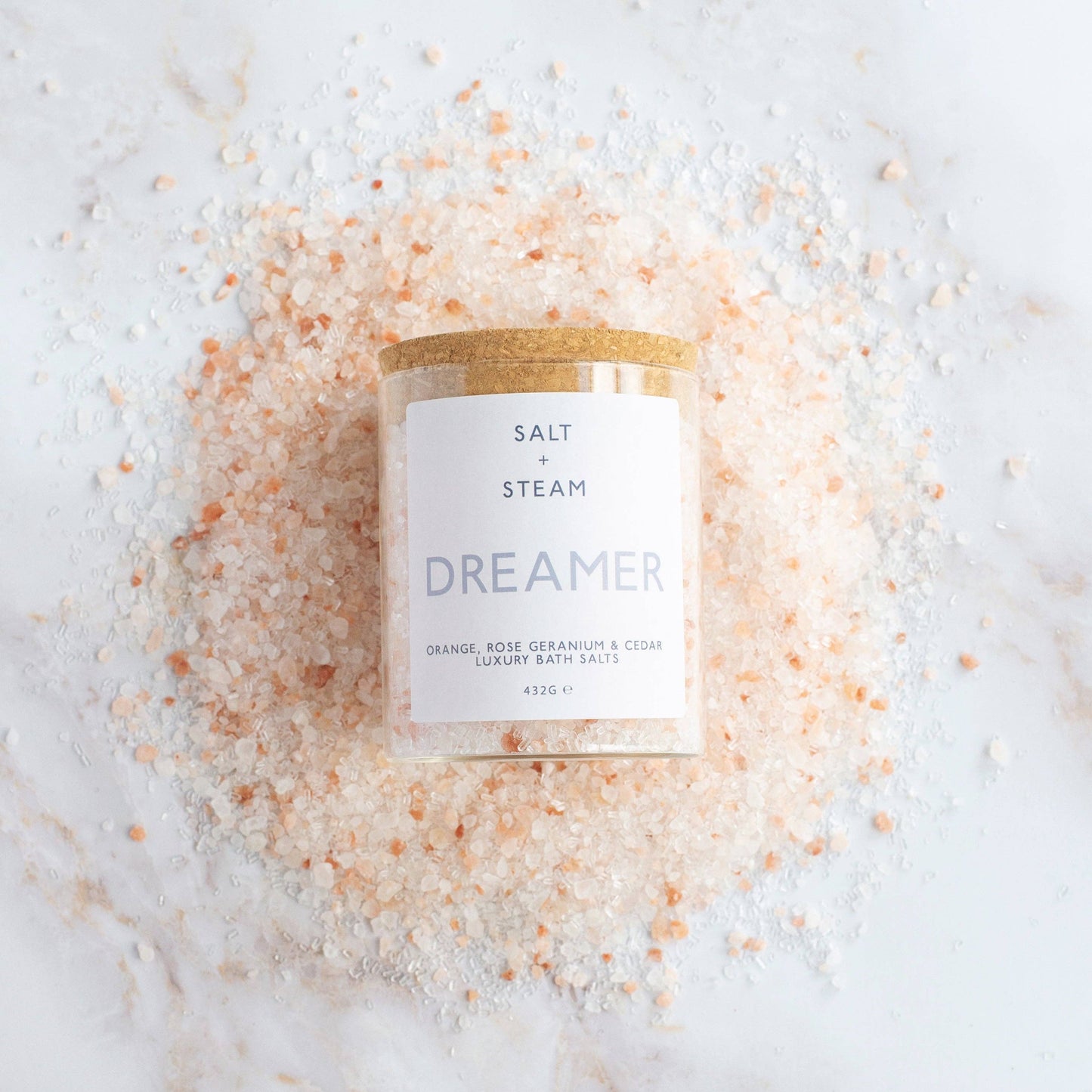Dreamer - Rose Geranium & Cedar Bath Salts 432g