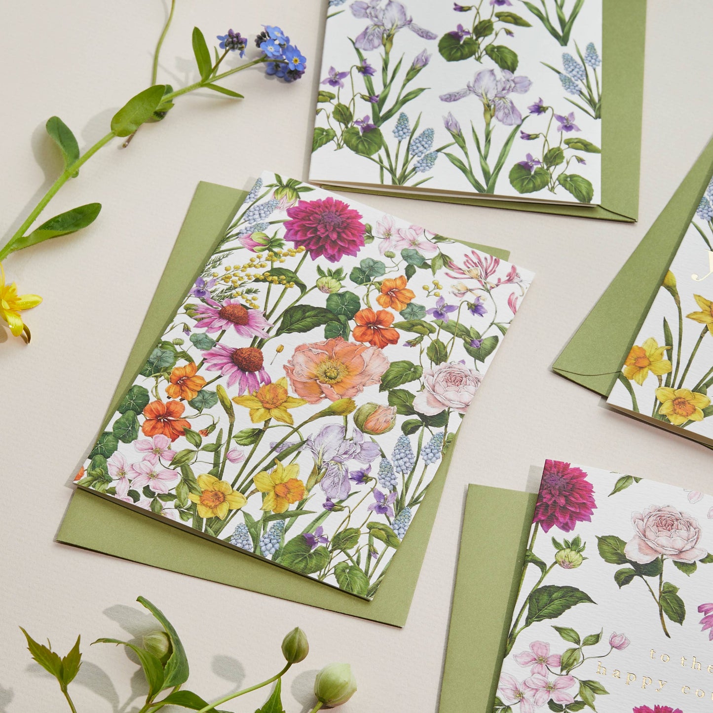 Bountiful Blooms Floral Greetings Card