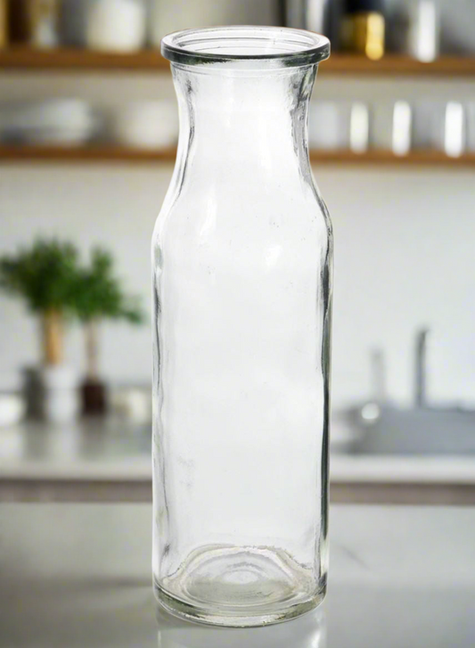Glass Milk Bottle Vase