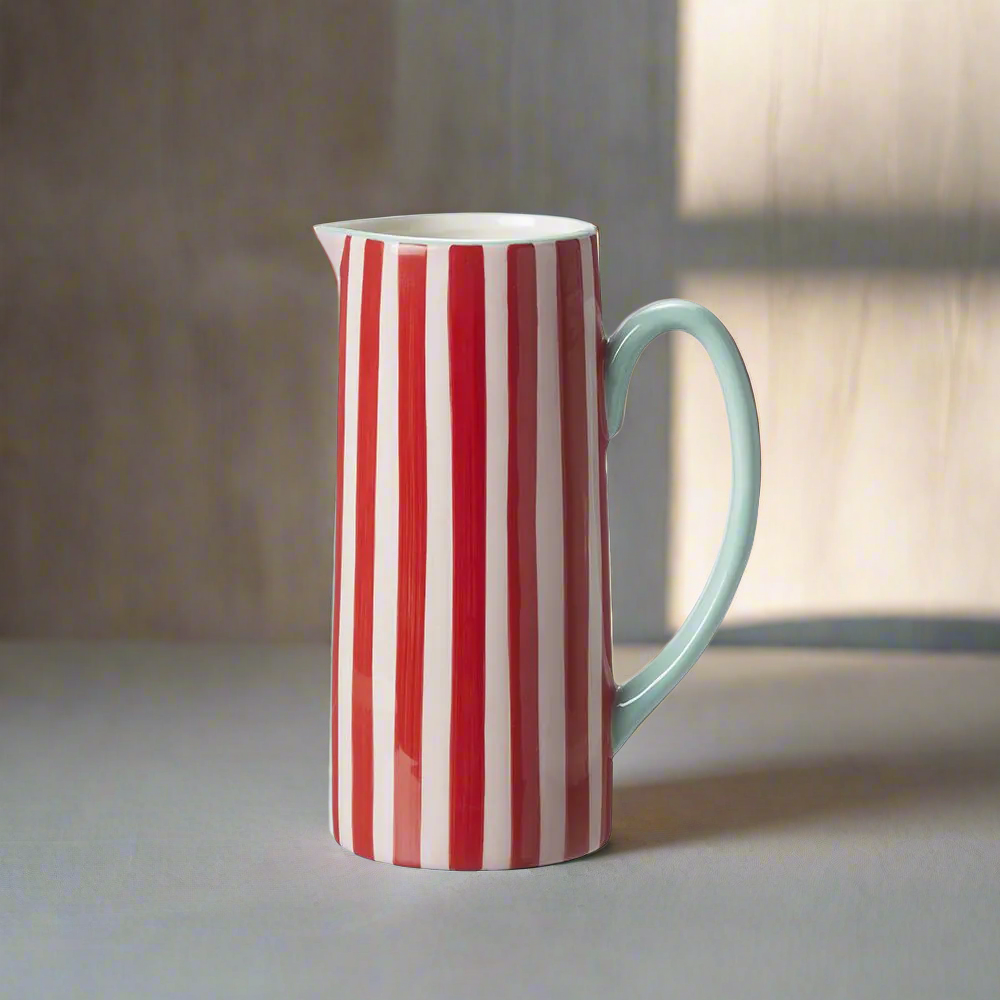 Striped Jug Vase