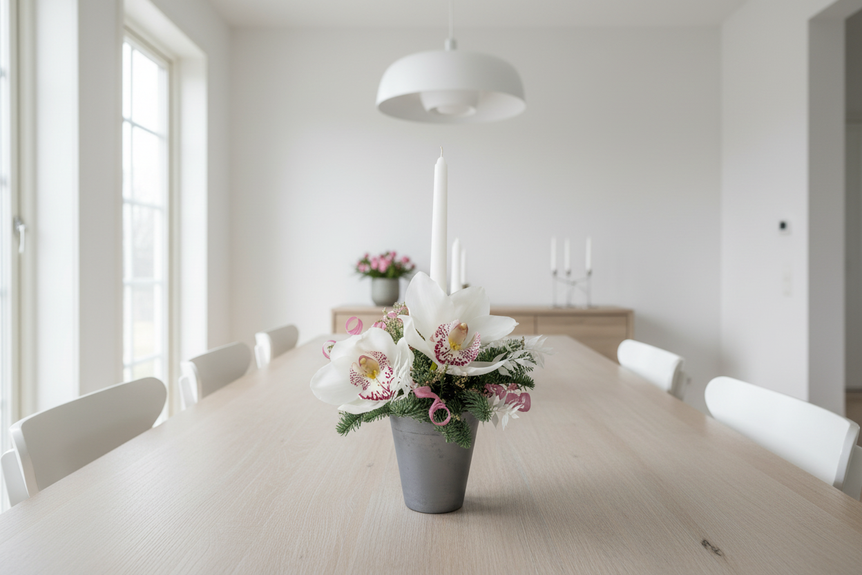 Orchid Candle Arrangement