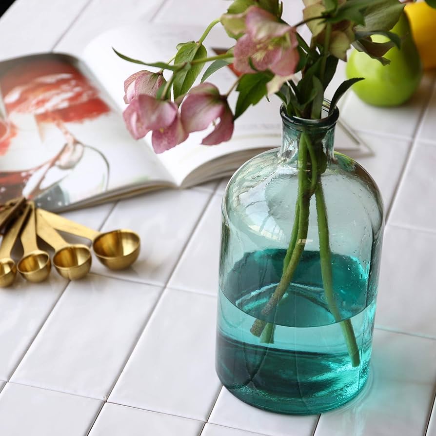Recycled Glass Bottle Vase