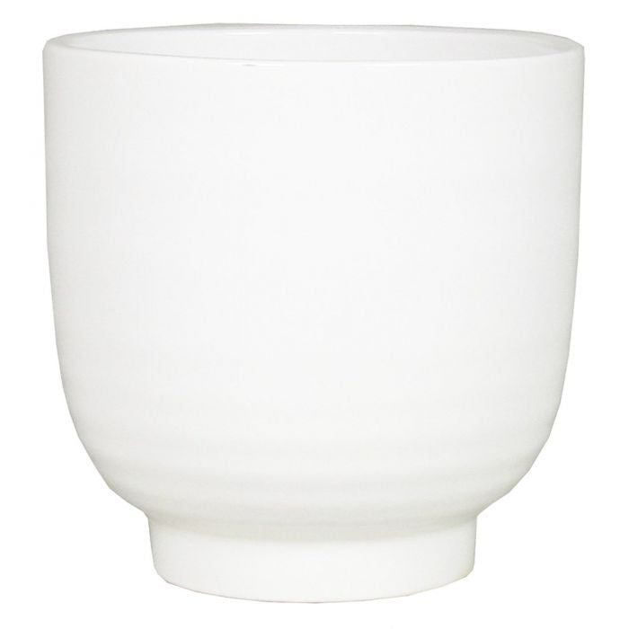 White Ceramic Planter