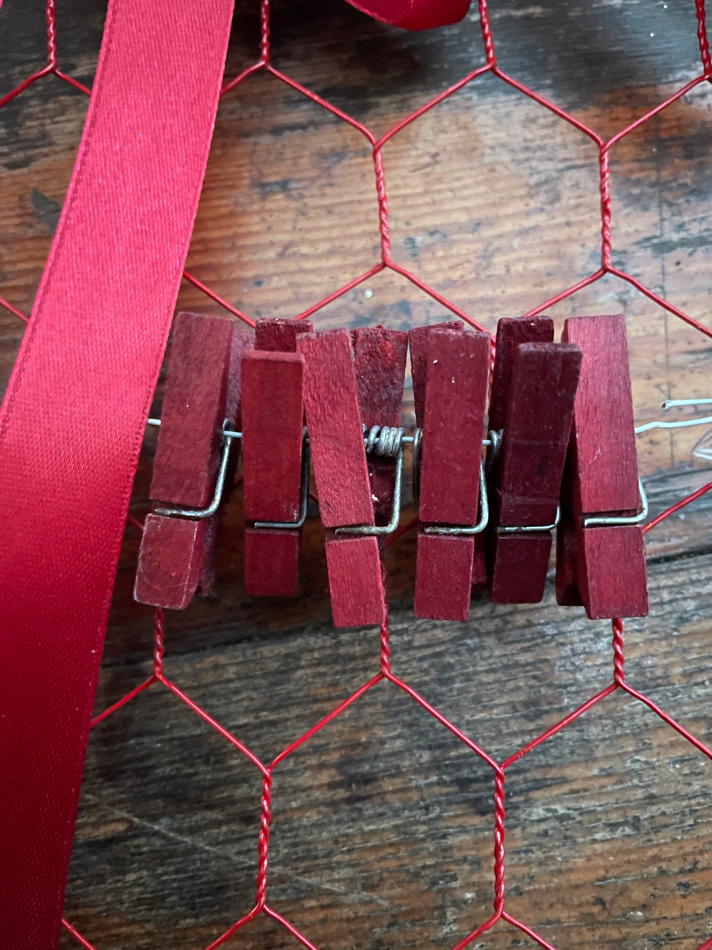 Red Heart Peg Board