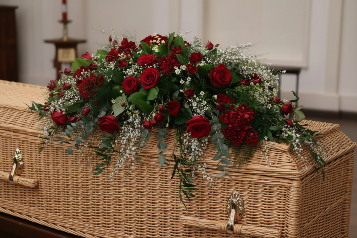 Funeral Casket Flower Spray