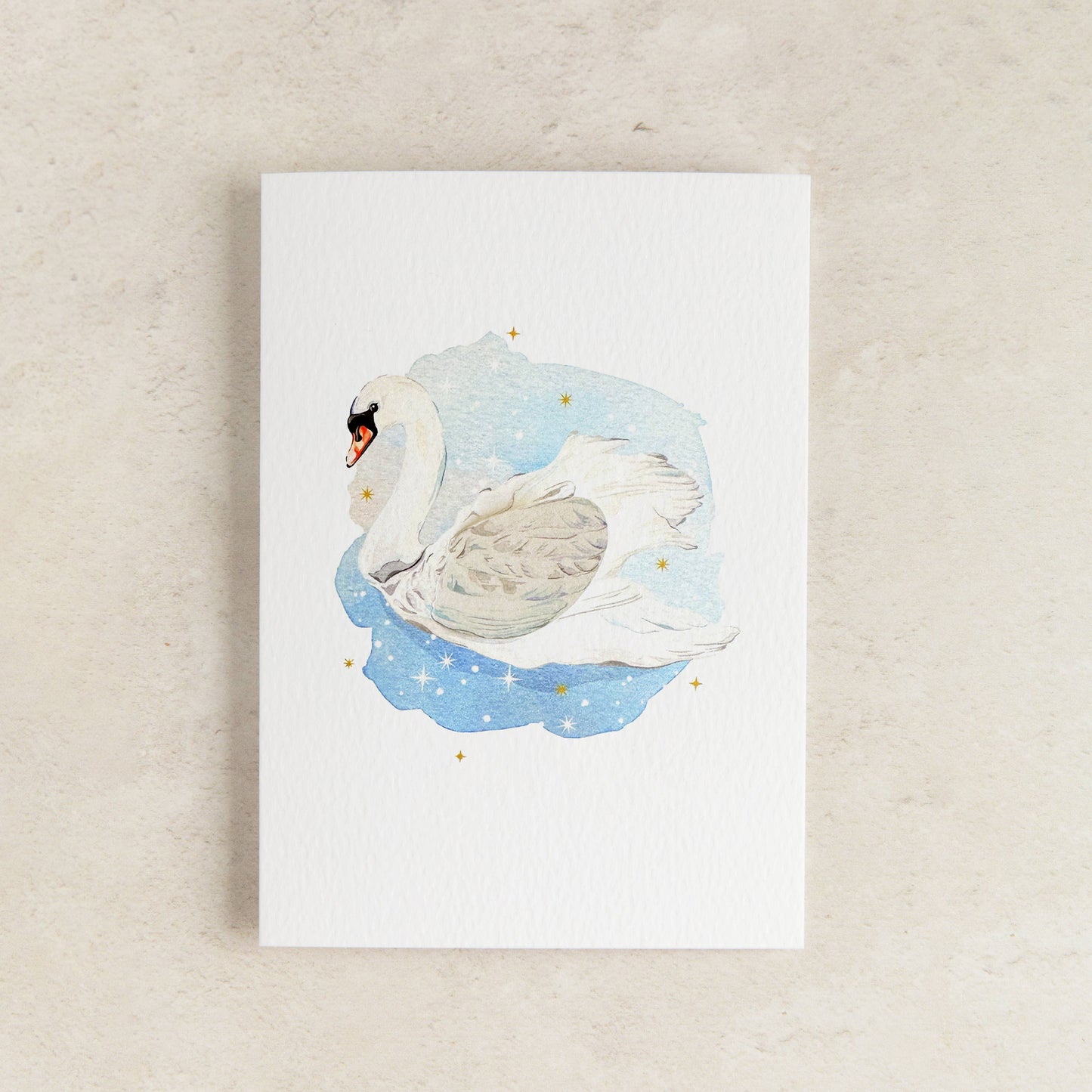 Swan Lake Pop Out Watercolour Greetings Card