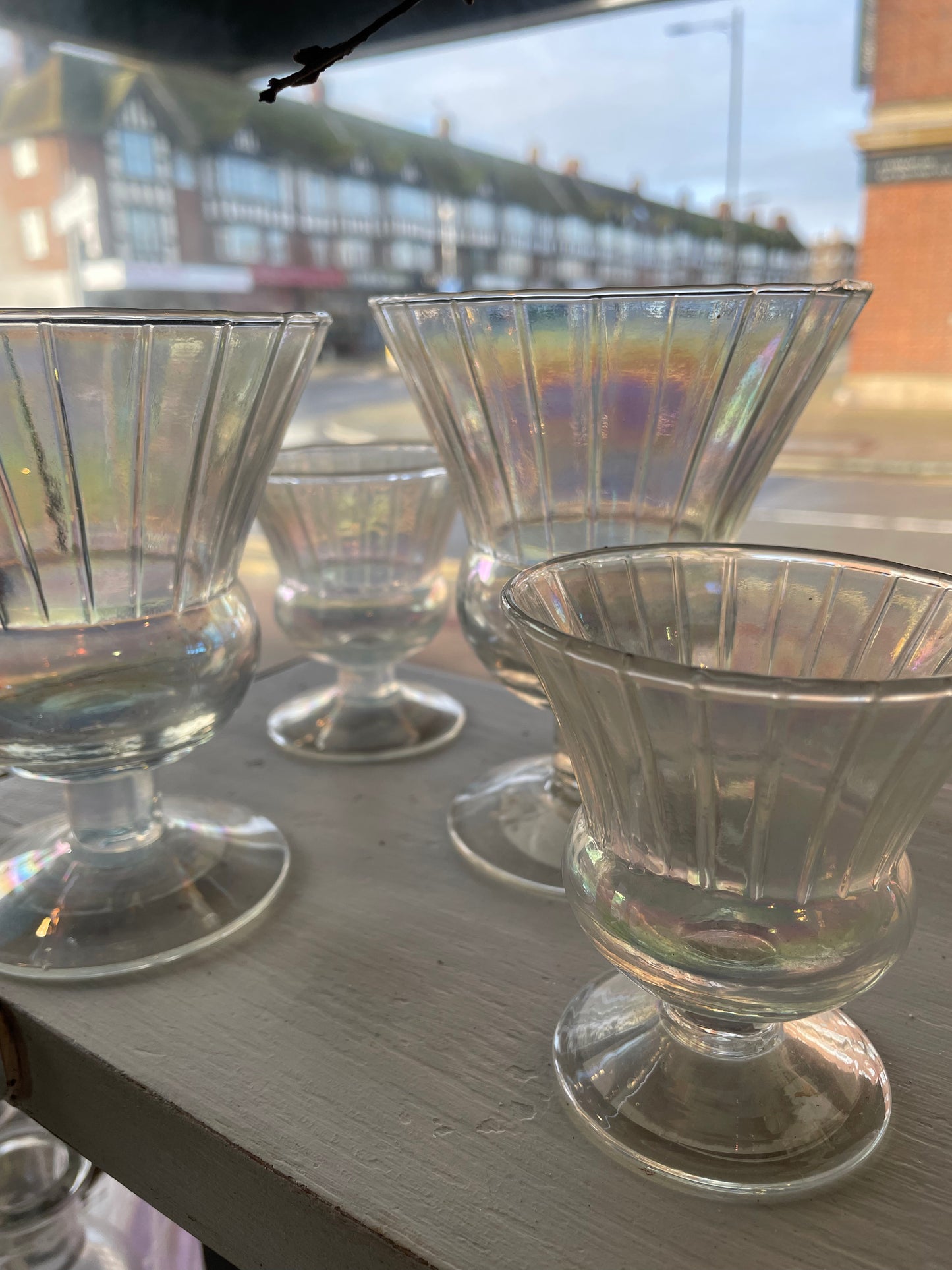 Iridescent Coupe Glass