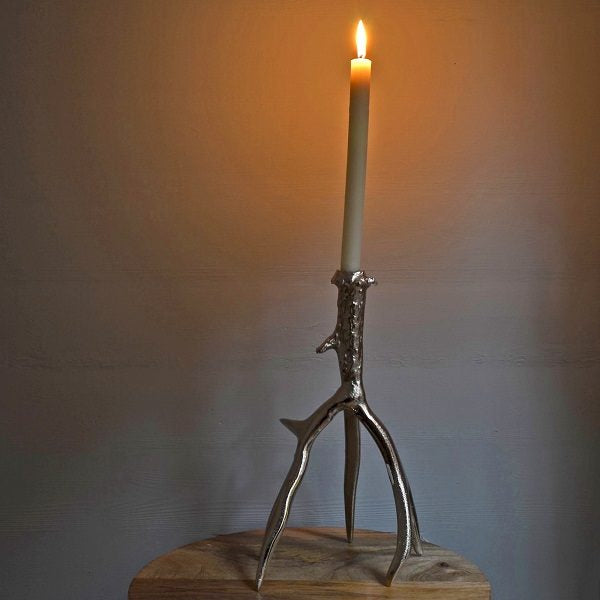 Resin Deer Antler Candleholder