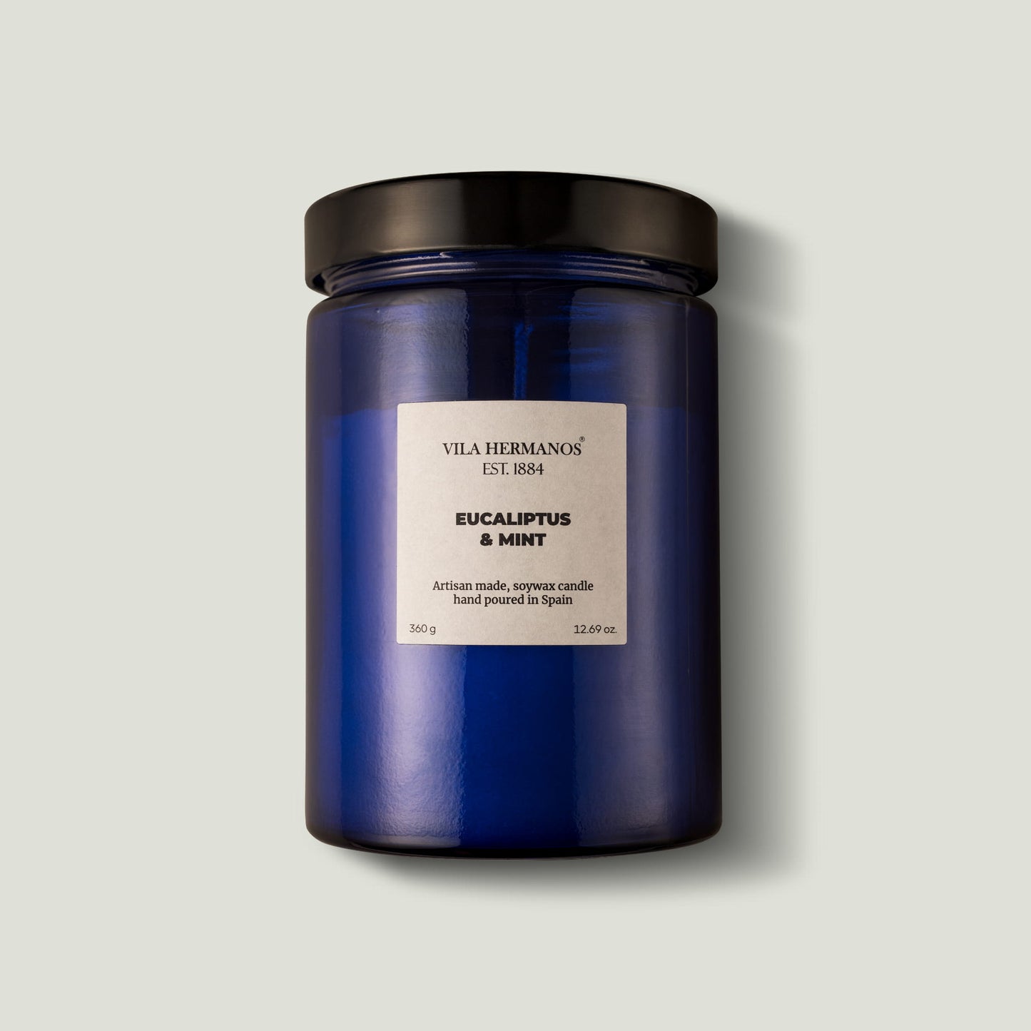 Villa Hermanos Apothecary Cobalt Blue Scented Candles
