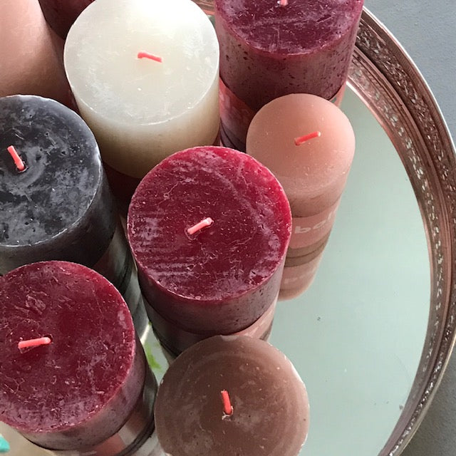 Rustic Pillar Candle