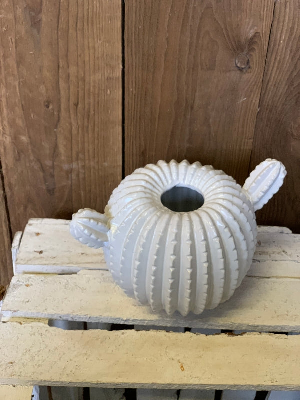 White Cacti Vase