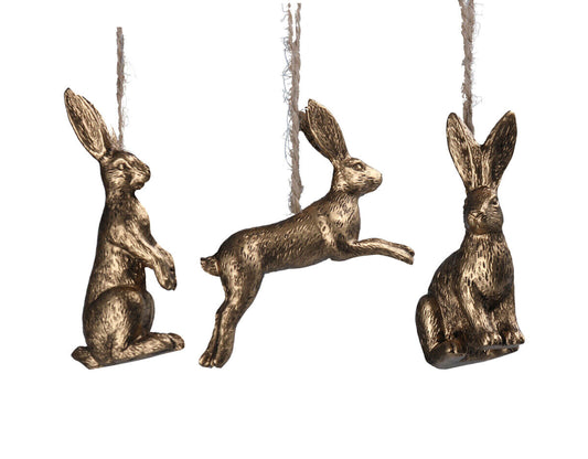 Silver Hare ornament