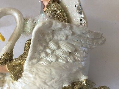 Fairy Swan Sleigh Bauble