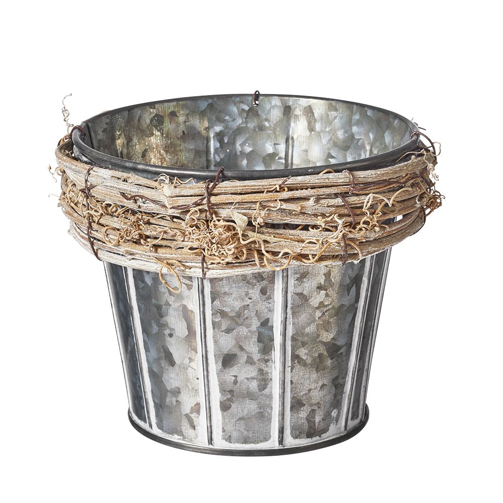Grapevine Tin Planter