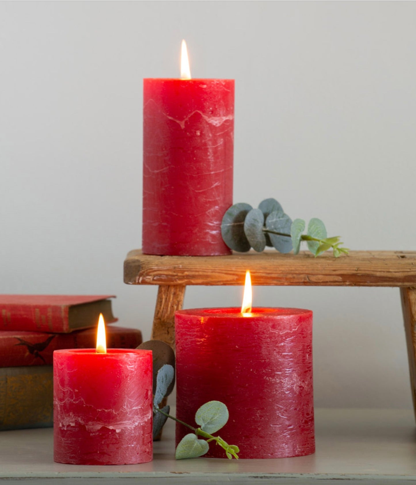 Rustic Pillar Candle