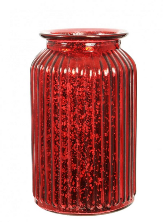 Red Metallic vase