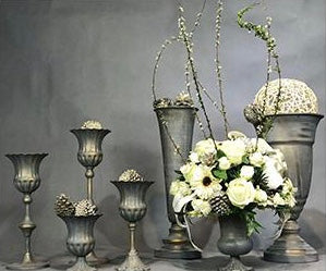 Grey Vintage urn