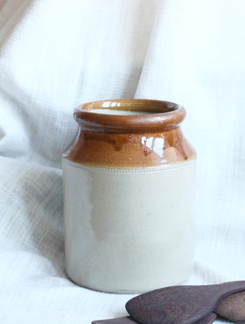 Vintage Stoneware Honey Pot