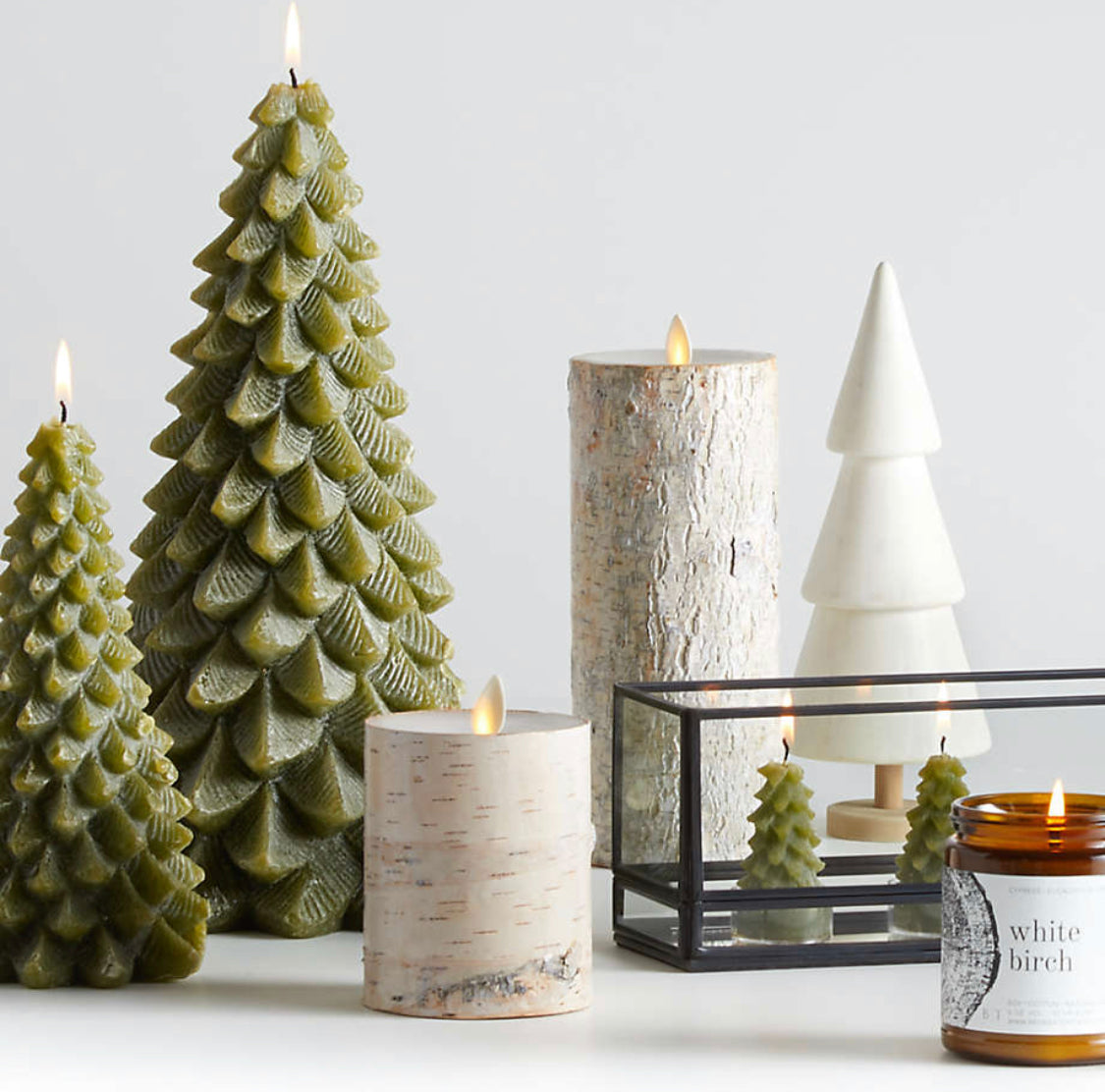 Frosted Christmas Tree Tealights