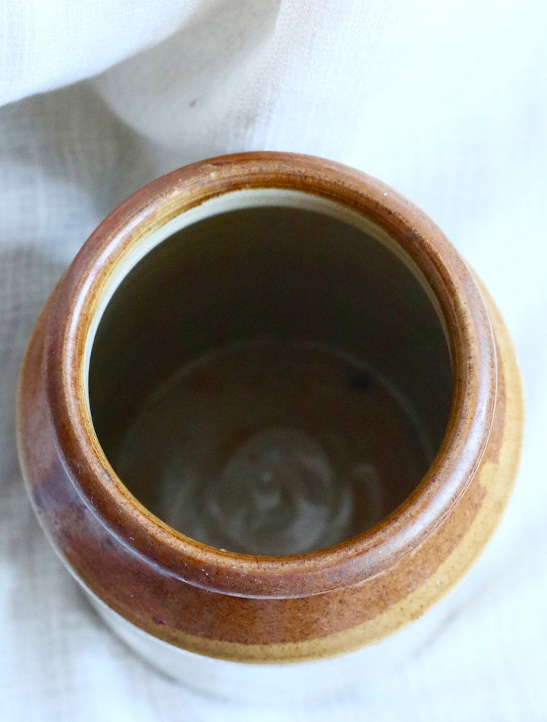 Vintage Stoneware Honey Pot