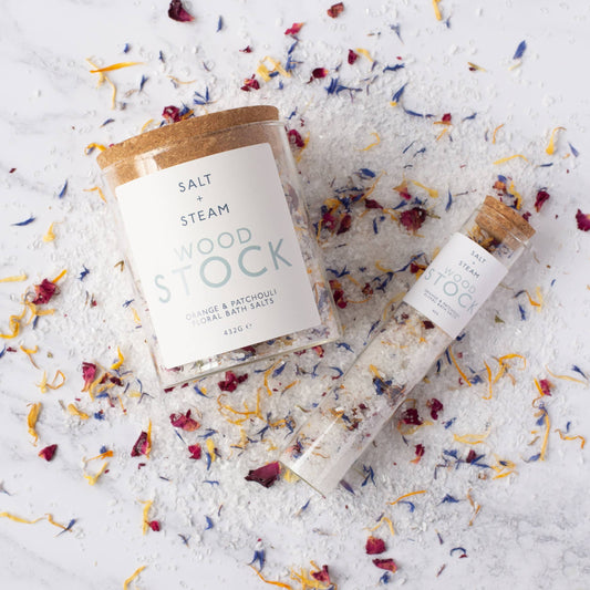 Woodstock. Orange, Patchouli & Petal Bath Salts