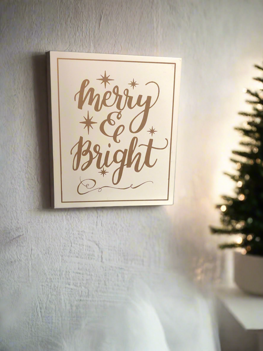 Merry & Bright Sign