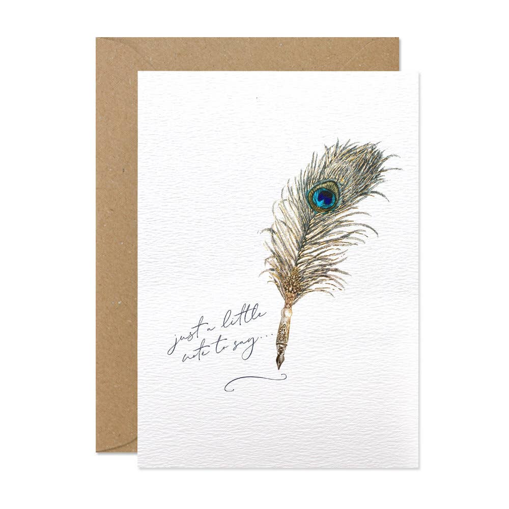 Peacock Feather Note