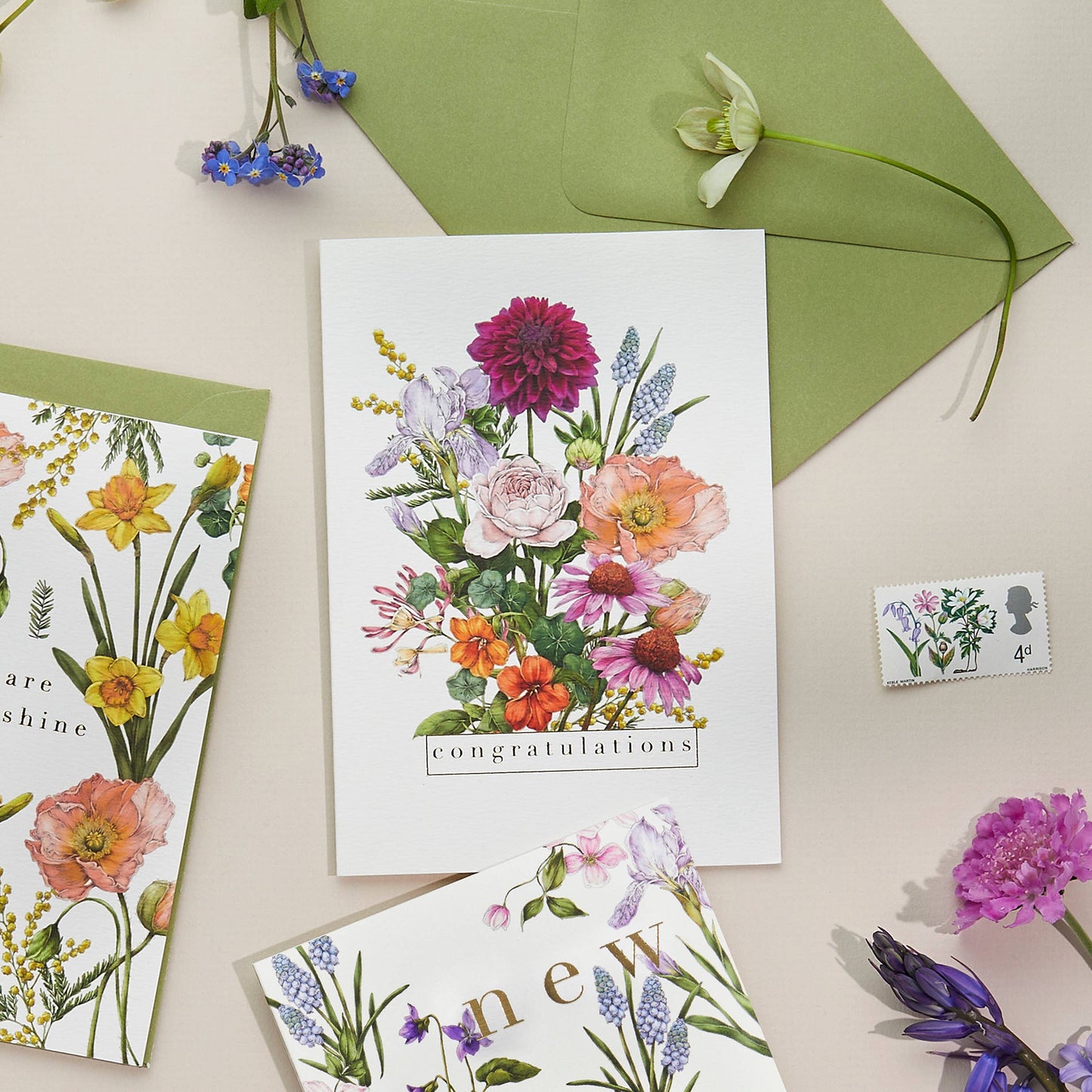 Congratulations Bountiful Blooms Card