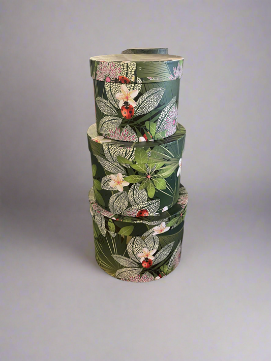 Botanical Patterened Hat Gift box