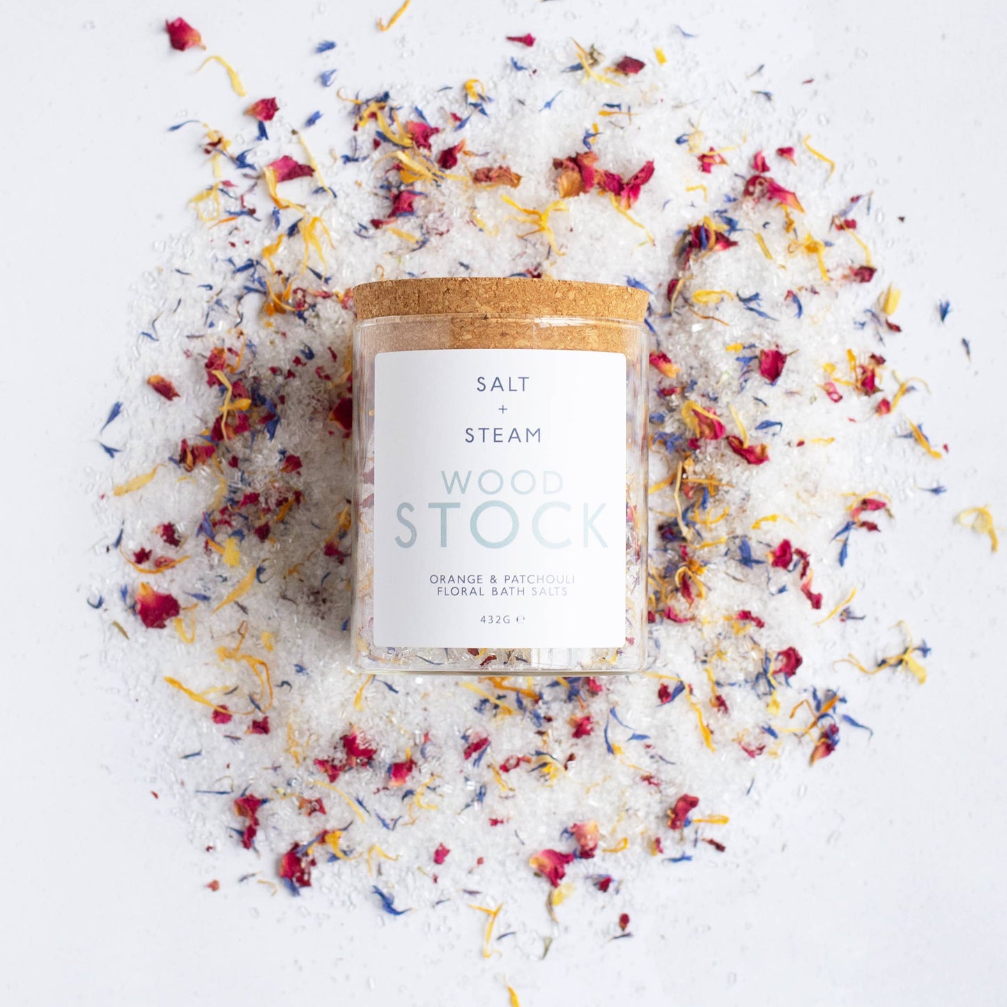 Woodstock. Orange, Patchouli & Petal Bath Salts