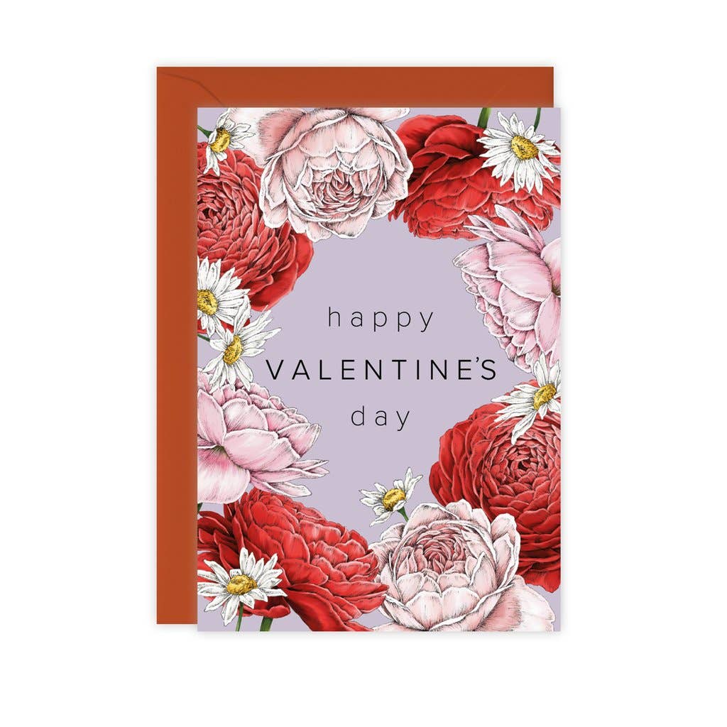 Happy Valentine’s Day Champ de Fleur Card