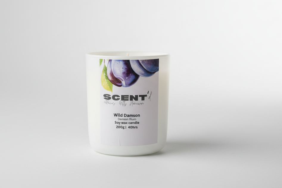 Wild Damson | Damson Plum, Rose & Patchouli scented candle
