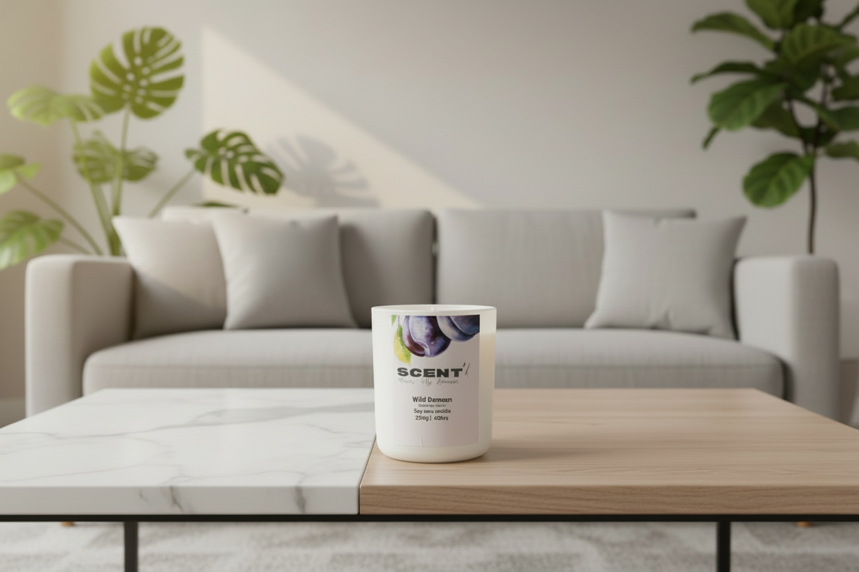 Wild Damson | Damson Plum, Rose & Patchouli scented candle