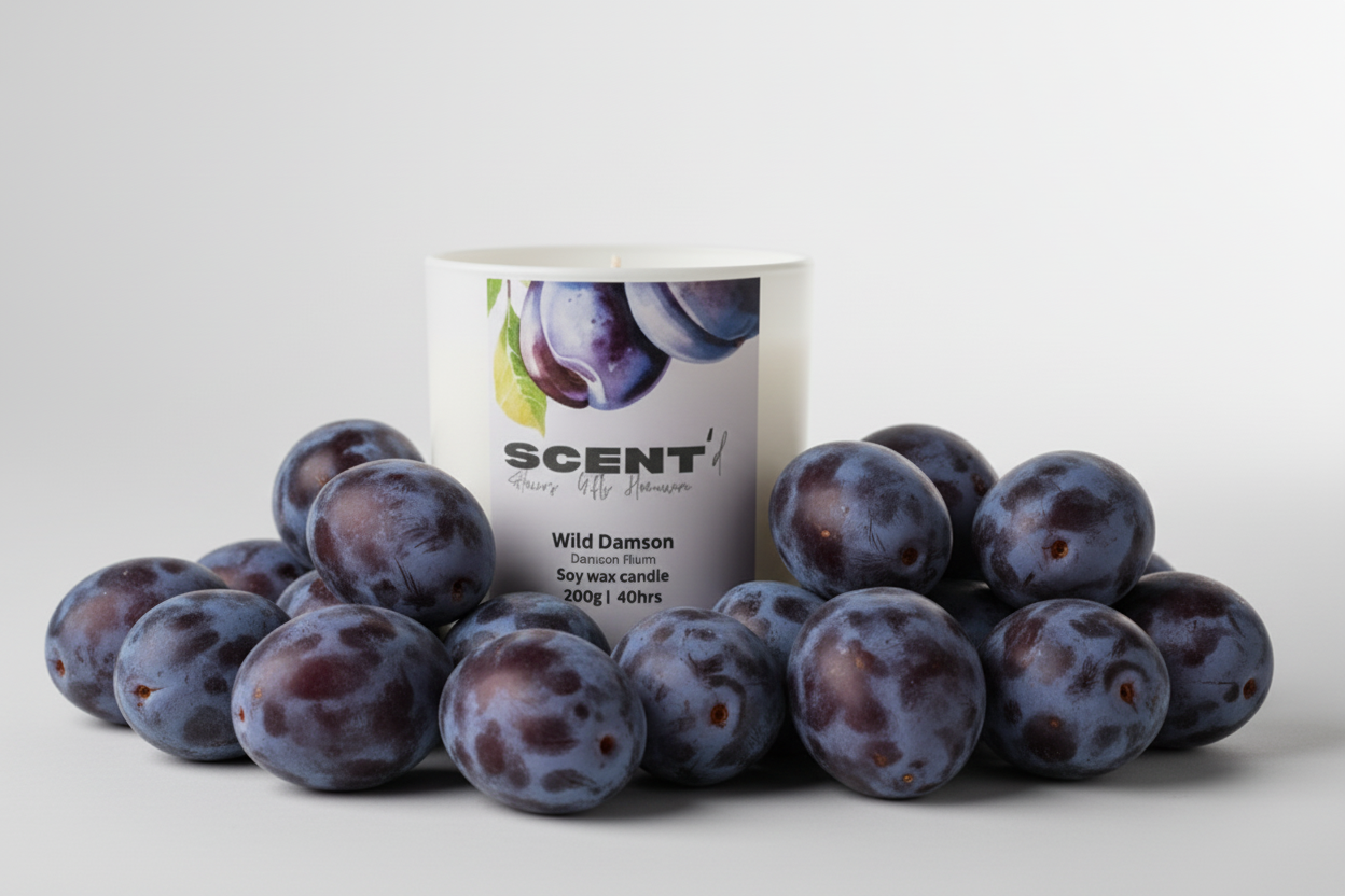 Wild Damson | Damson Plum, Rose & Patchouli scented candle