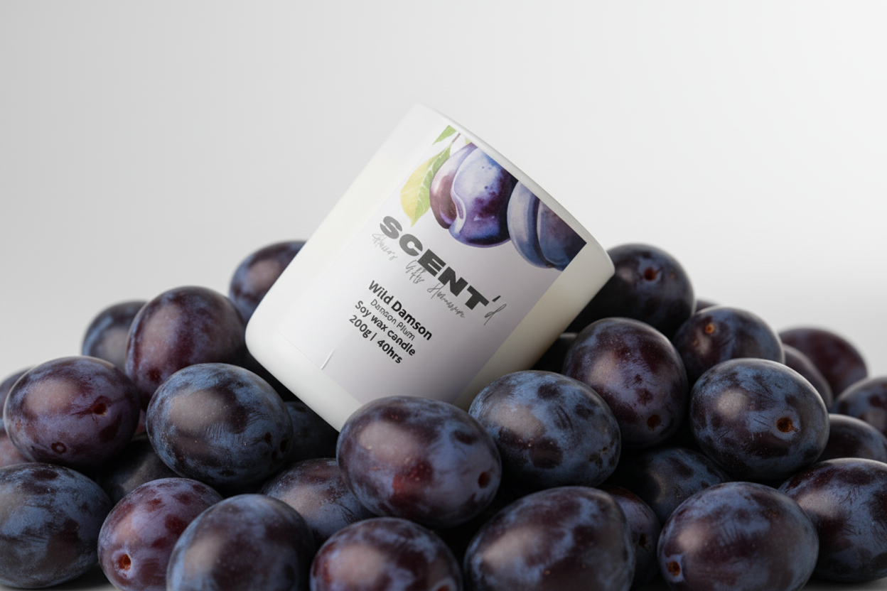 Wild Damson | Damson Plum, Rose & Patchouli scented candle