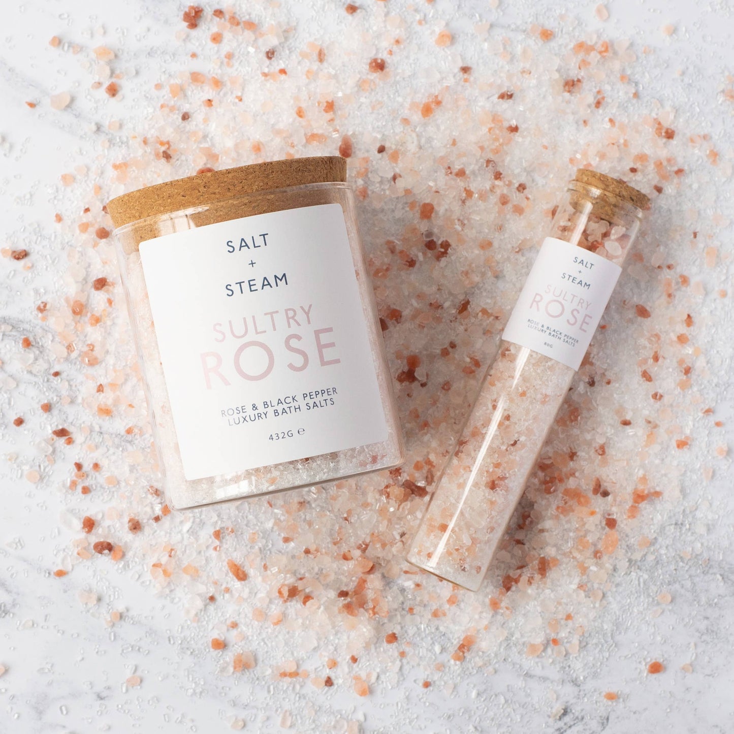 Sultry Rose - Rose & Black Pepper Bath Salts 432g