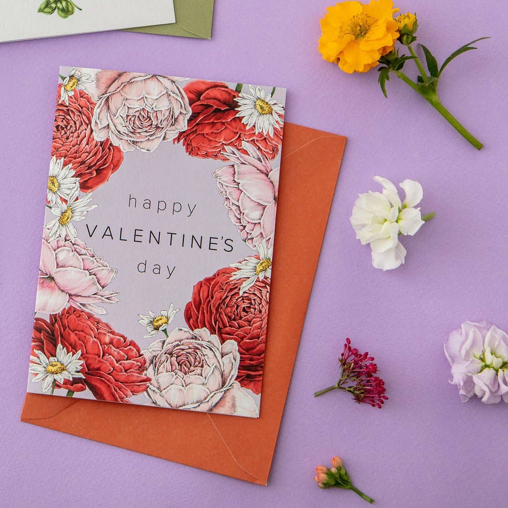 Happy Valentine’s Day Champ de Fleur Card