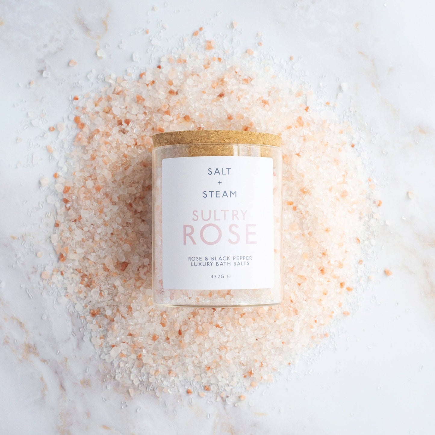 Sultry Rose - Rose & Black Pepper Bath Salts 432g