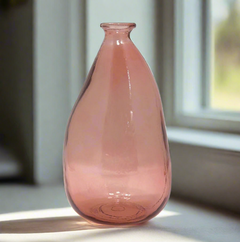 Dusky Pink Bottle Vase