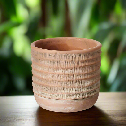Terracotta texture pot