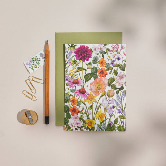 Bountiful Blooms Floral Greetings Card