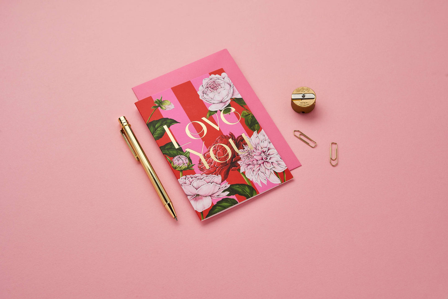 Love You - Floral Riot - Greetings Card