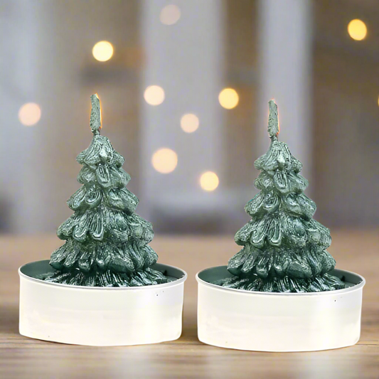 Frosted Christmas Tree Tealights