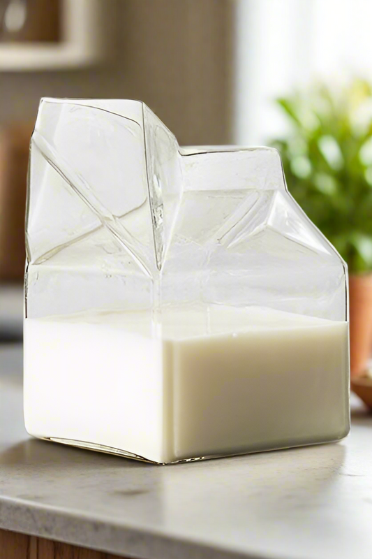 Glass Milk Carton Half Pint Jug