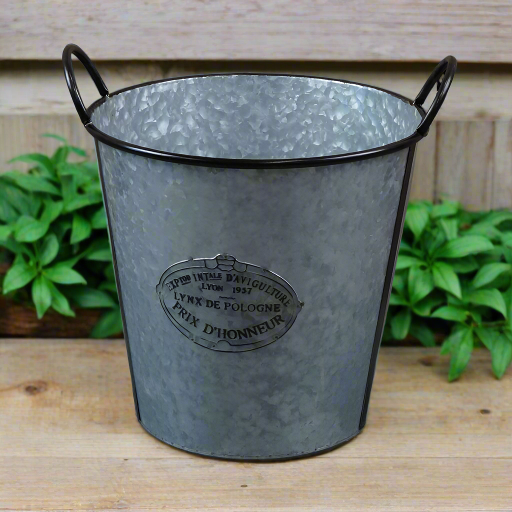 French emblem Zinc Bucket