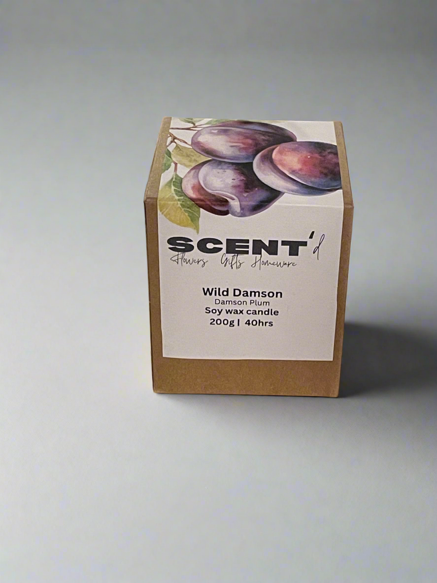 Wild Damson | Damson Plum, Rose & Patchouli scented candle