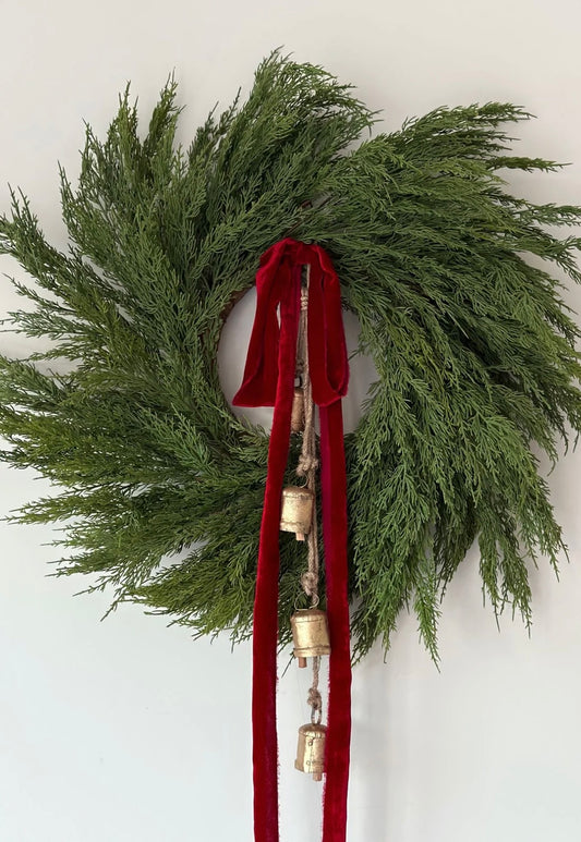 Cypress Christmas Wreath